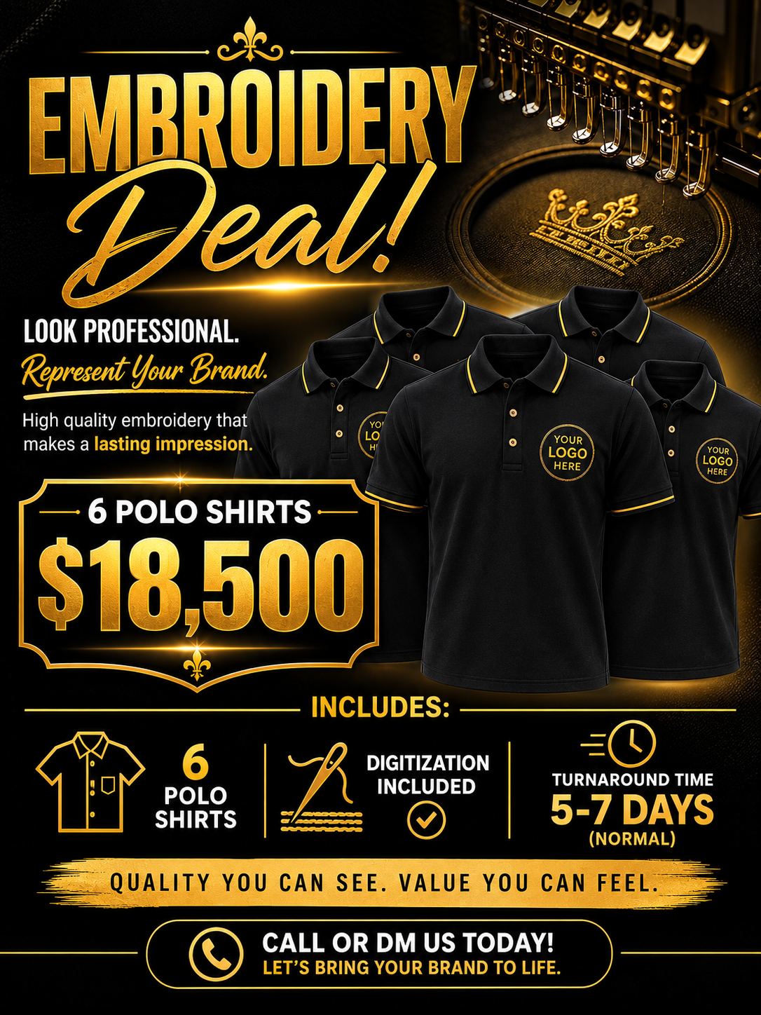 Embroidery deal
