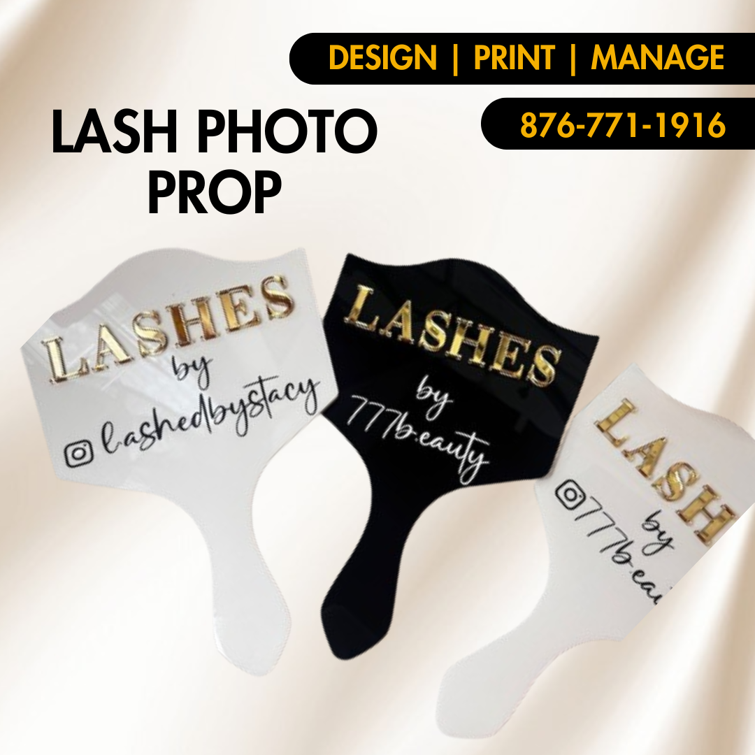 Lash Photo Prop — Custom Acrylic Sign for Lash Artists