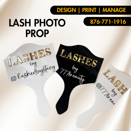 Lash Photo Prop — Custom Acrylic Sign for Lash Artists