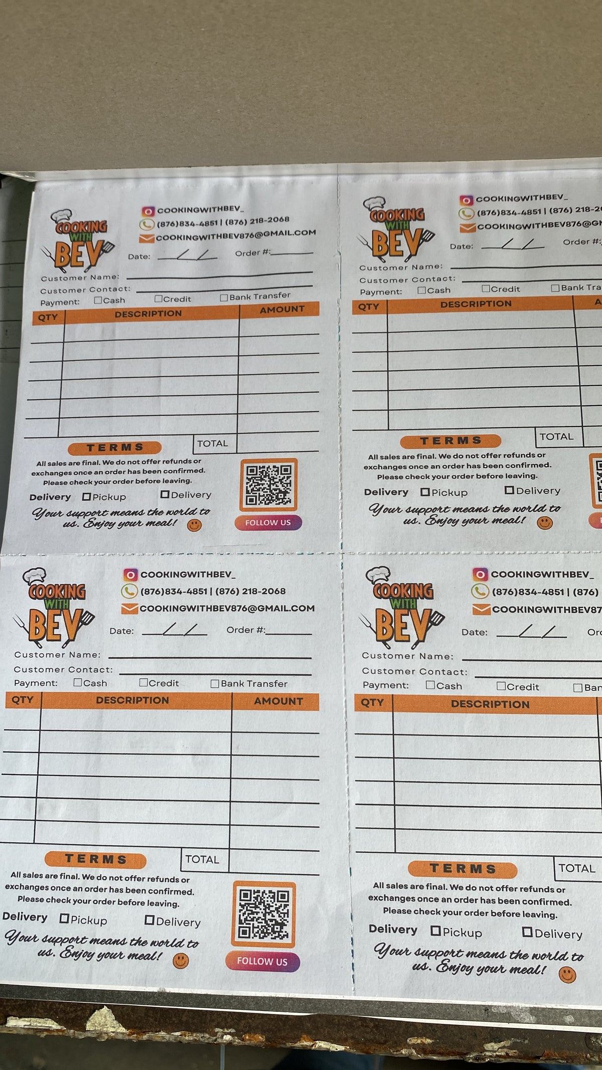 Receipt Book