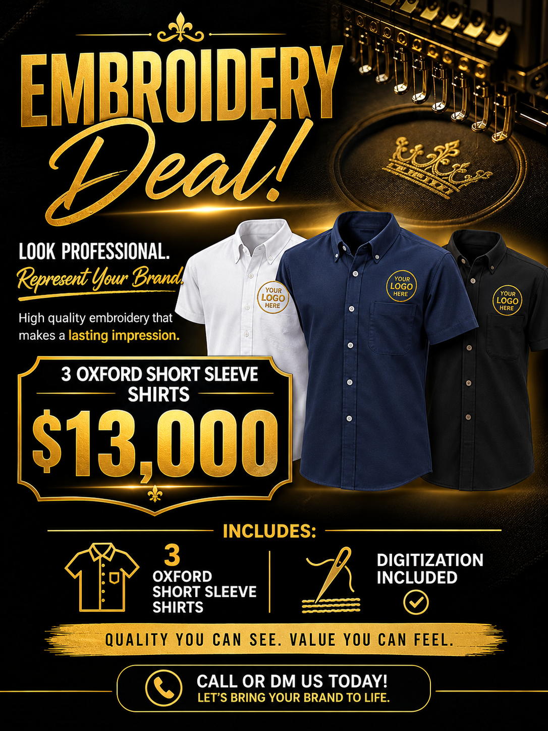 Embroidery deal
