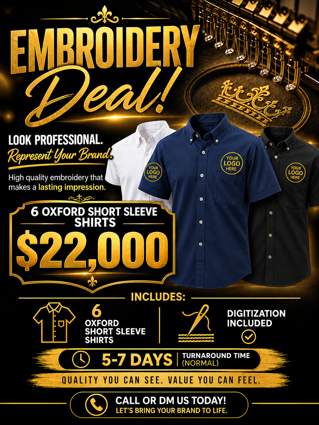 Embroidery deal